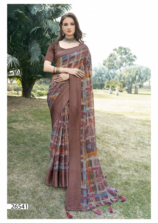 Kizza Vol 5 By Vallabhi Daily Wear Printed Georgette Sarees Wholesale Price In Surat